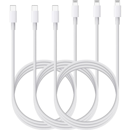3x Usb-c till Lightning-kabel (1 m) med  MFI-certifierad Generic