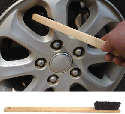 3x bamboo borste för rengöra fälgar motordelar 40cm Generic