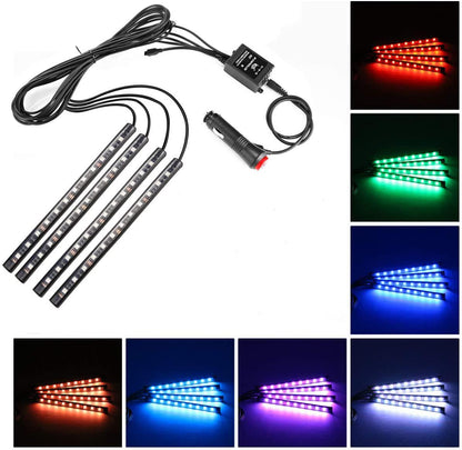 4 Pack LED Slinga 48 Led Multicolor APP Styrt Vattentät Generic