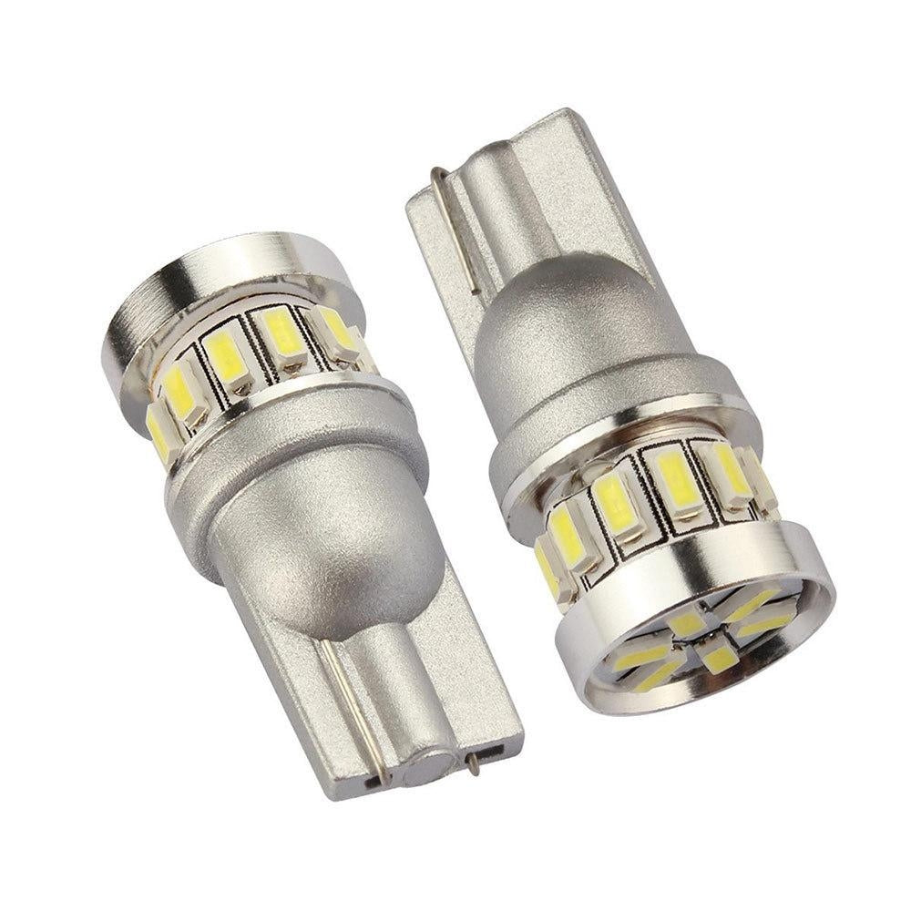4X T10 Canbus W5W 18 st 3014 LED - Vit Silver Generic