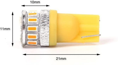 4X T10 Canbus W5W 18 st 3014 LED - Gul Generic