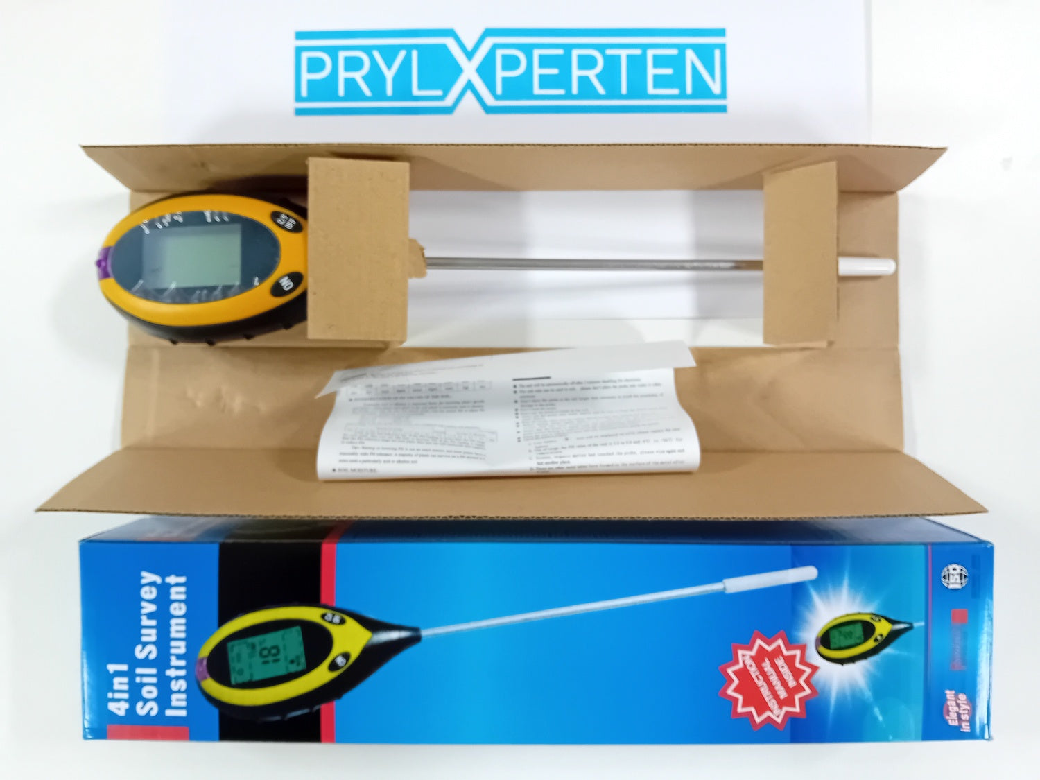 4 i 1 Digital pH mätare för jord, fukt, ljus, jordtemperatur Generic