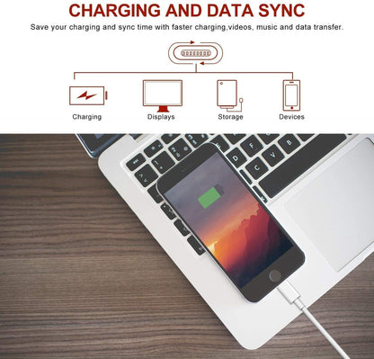 5X Lightning USB kabel till Apple för din iPhone, iPad 1m Generic