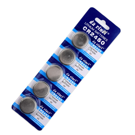 Litiumbatteri Knappcell Batteri CR2450 5-Pack Generic