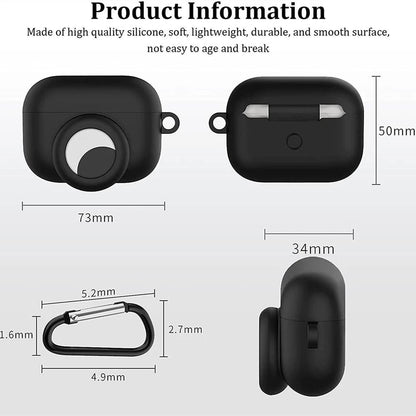 AirPods Pro silikonskal med AirTag hållare Vit Generic