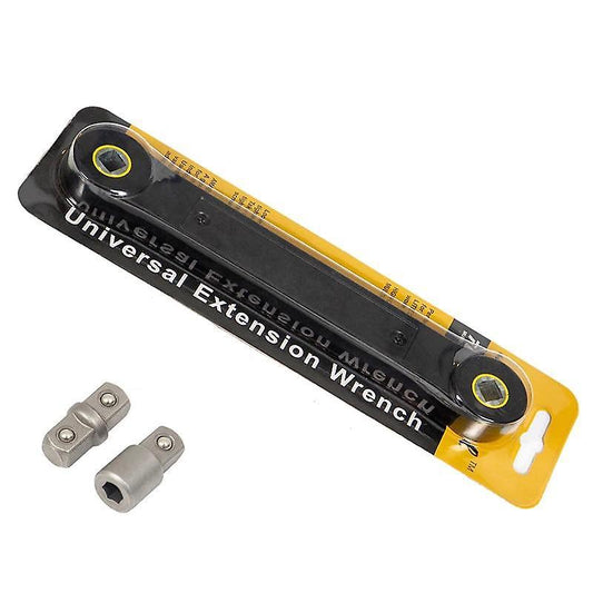 Vinkelförlängare, Förlängningsnyckel med adapter  1/4 samt 3/8 Generic