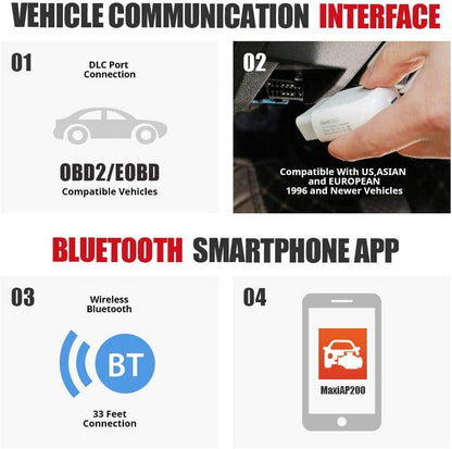 Autel AP200 Felkodsläsare För smartphone Generic