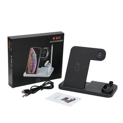 Svart 4 - 1 Laddningsstation För iPhone, Apple Watch, AirPods, Apple Pencil 1 Generic