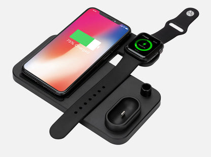 Svart 4 - 1 Laddningsstation För iPhone, Apple Watch, AirPods, Apple Pencil 1 Generic
