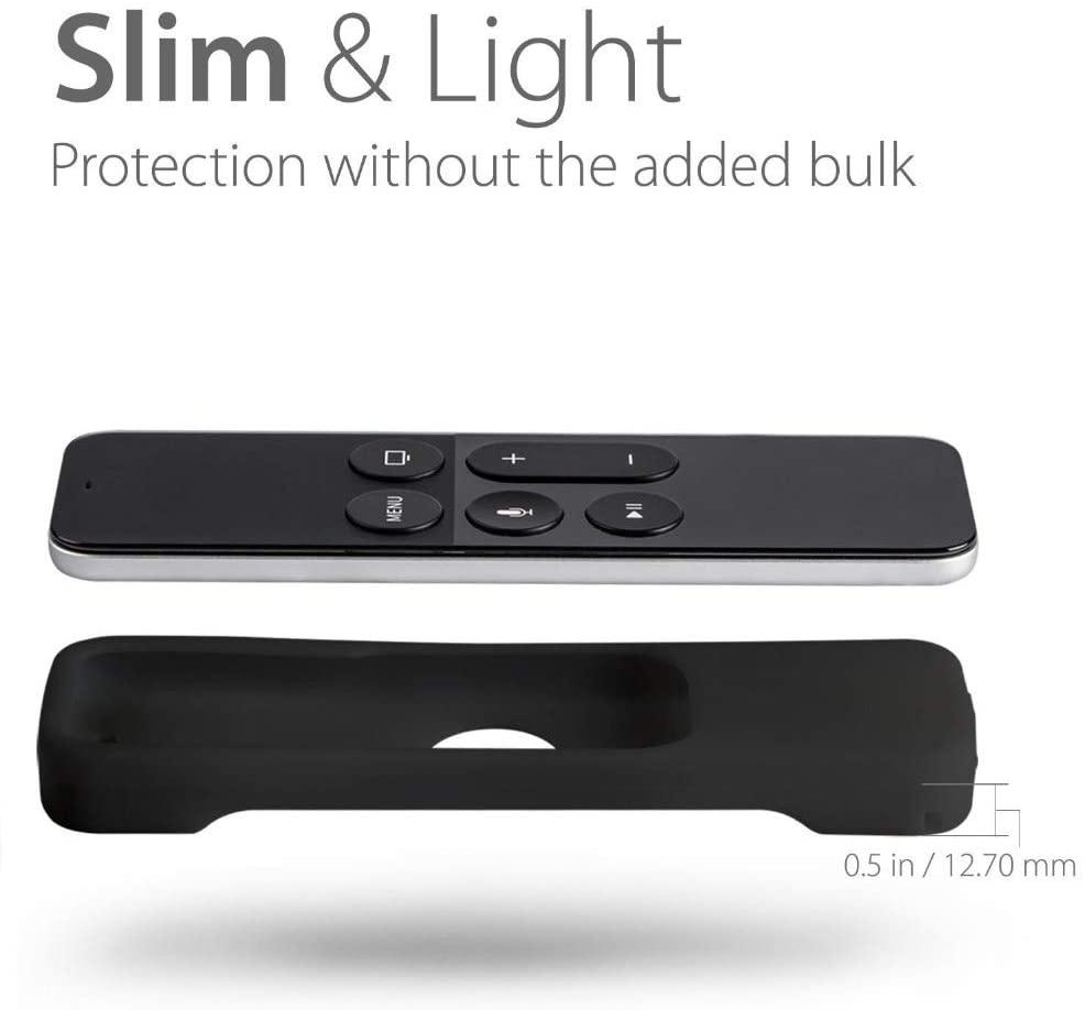 Svart Silikonskydd till fjärrkontroll Apple TV 4 / 5 Generic