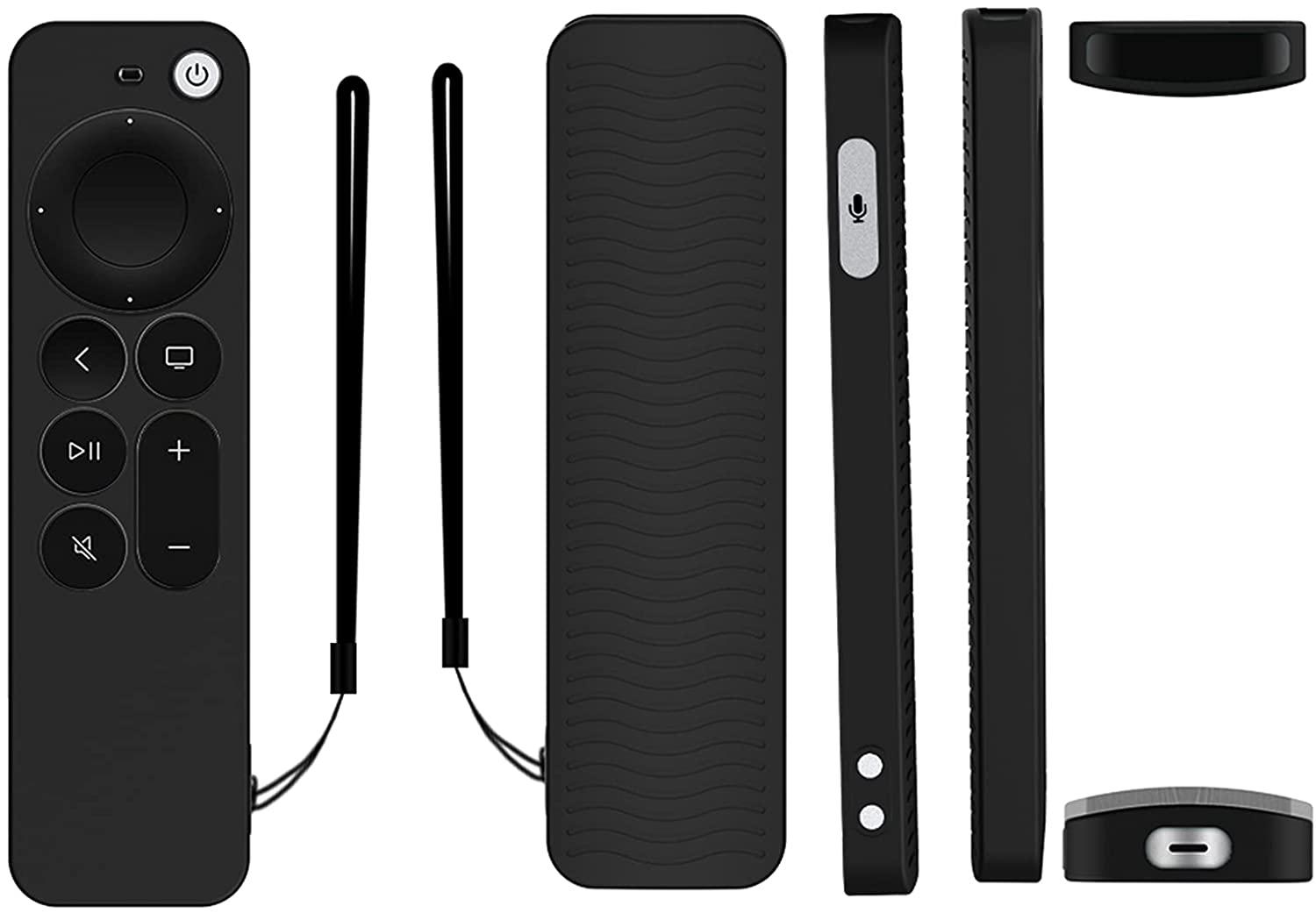 Svart Silikonskydd till fjärrkontroll Apple TV Gen 6 2021 Generic