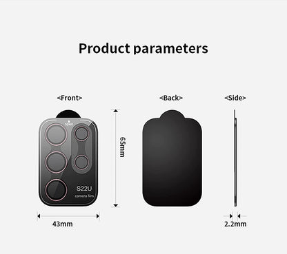 Burgundy Samsung S22 Ultra Kamera Linsskydd Generic