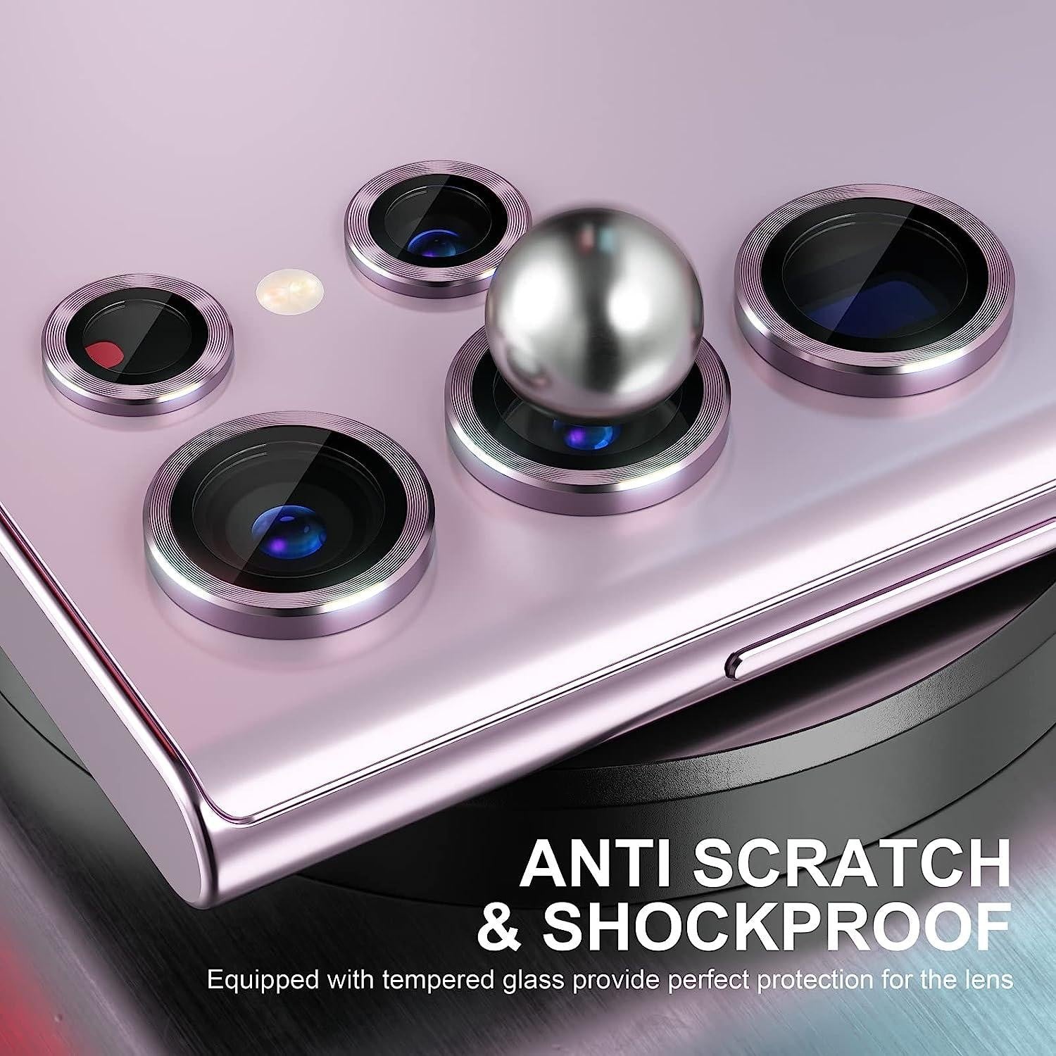 Burgundy Samsung S24 Ultra Kamera Linsskydd Generic