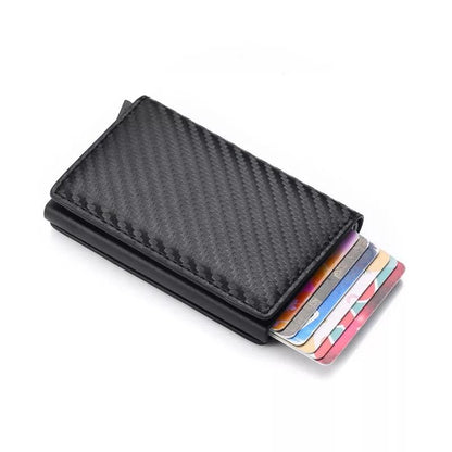 Carbon RFID - NFC Skydd Plånbok Korthållare 6st Kort Generic