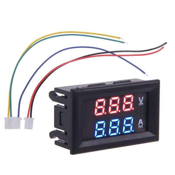 Voltmätare + Amperemätare DC 0-100V/10A Generic