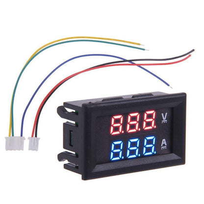 Voltmätare + Amperemätare DC 0-100V/10A Generic