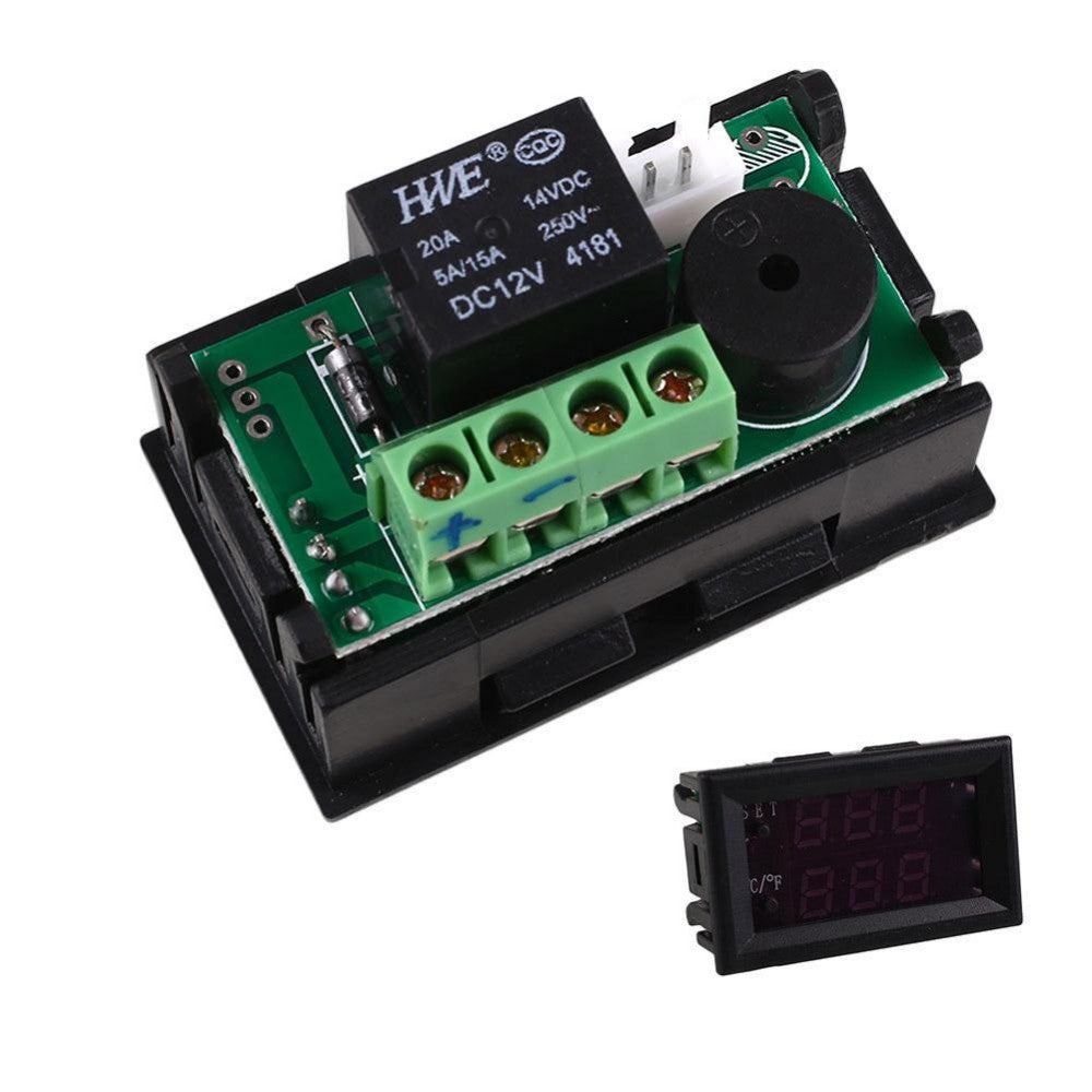 DC 12V 20A Digital Termostat relä Intelligent temperatur styrenhet Generic