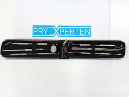 Tandverktyg av professionellt för tandhygien 6 delar med etui Generic