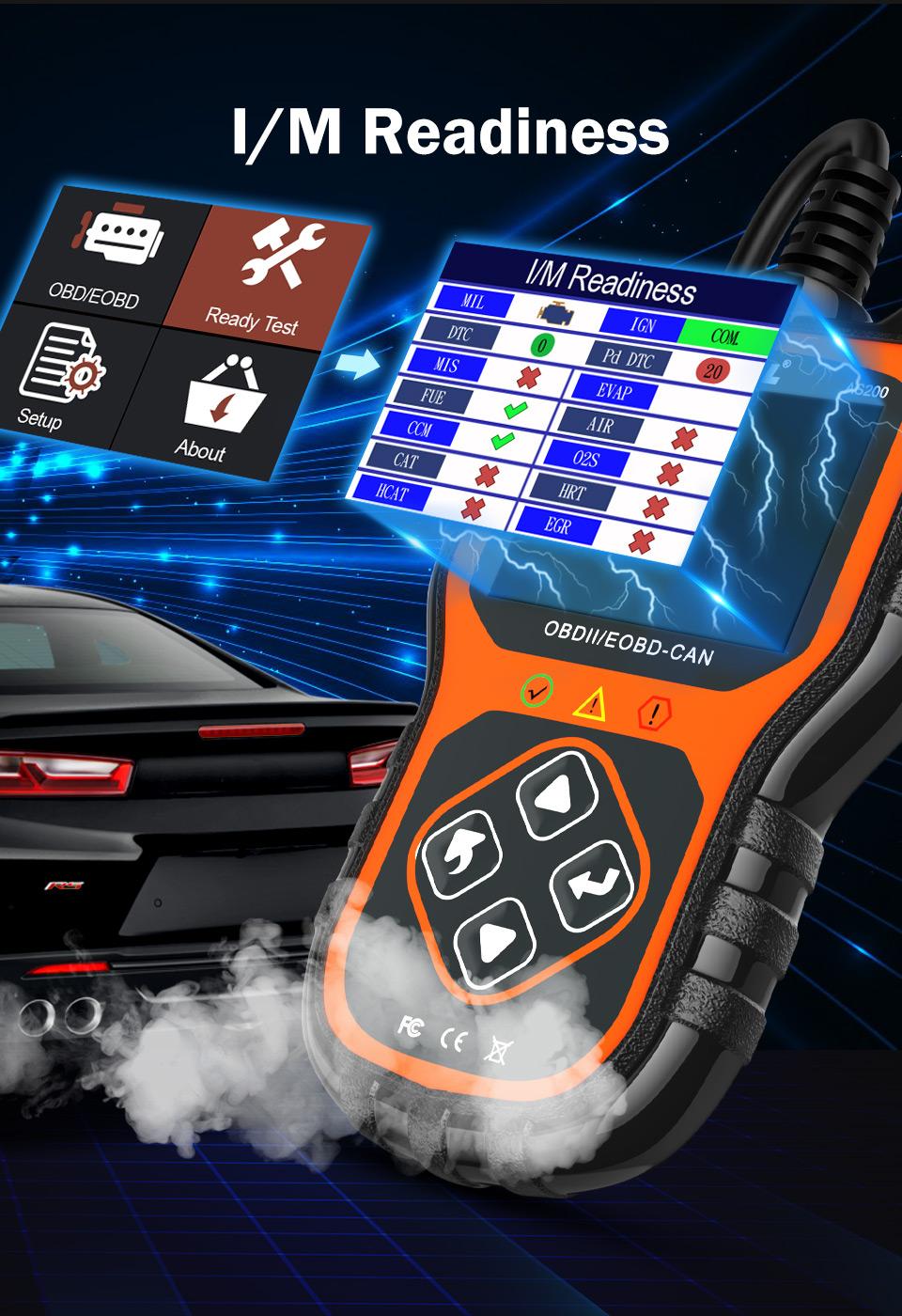 Felkodsläsare ANCEL AS200 OBD2 OBDII Generic