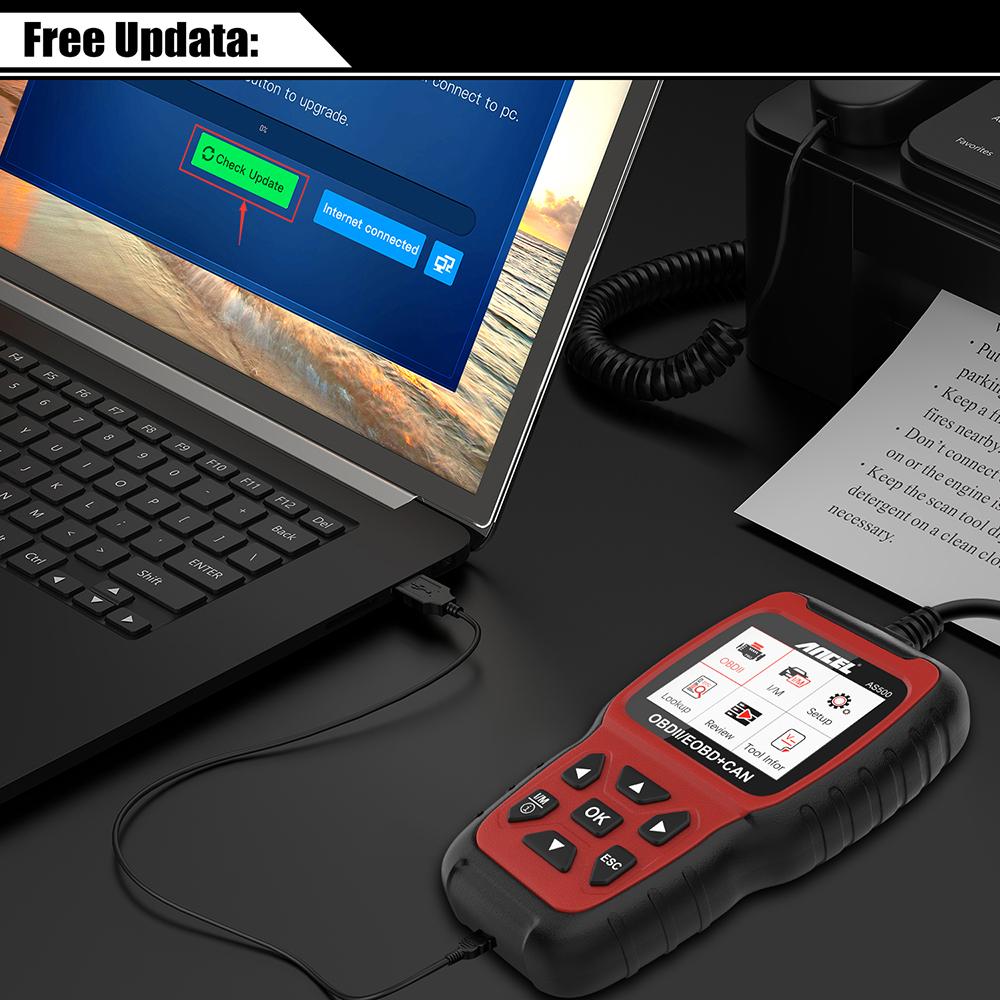 Felkodsläsare ANCEL AS500 OBD2 OBDII livstids fri uppdatering Generic
