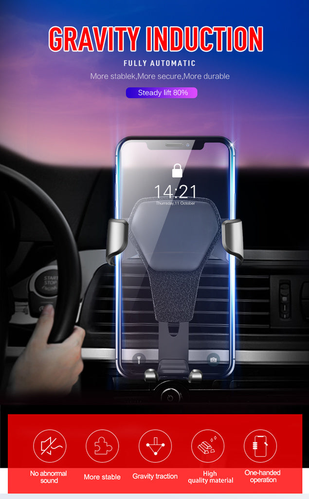 Mobilhållare för bilen - Gravity bilhållare luftintag Generic