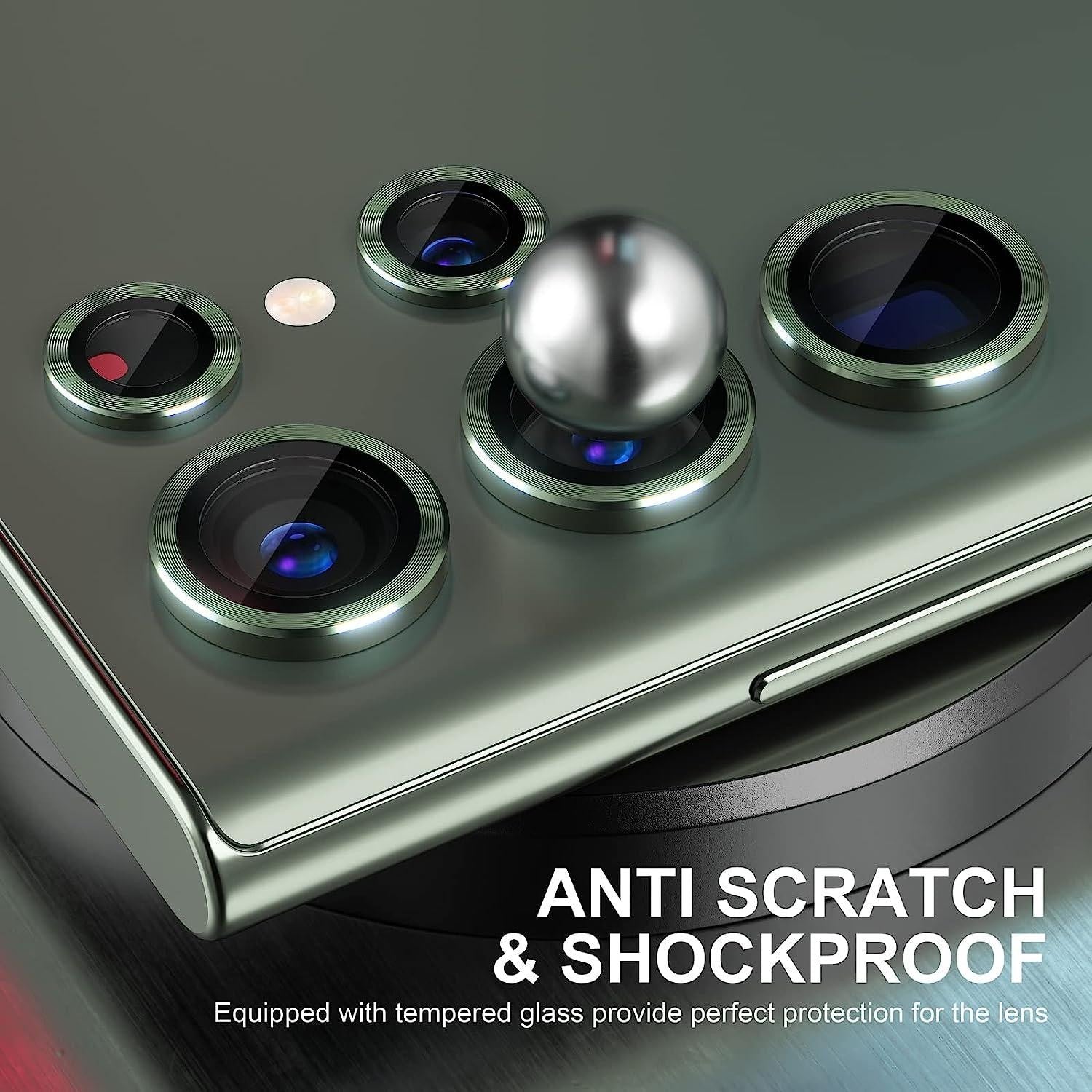 Grön Samsung S24 Ultra Kamera Linsskydd Generic