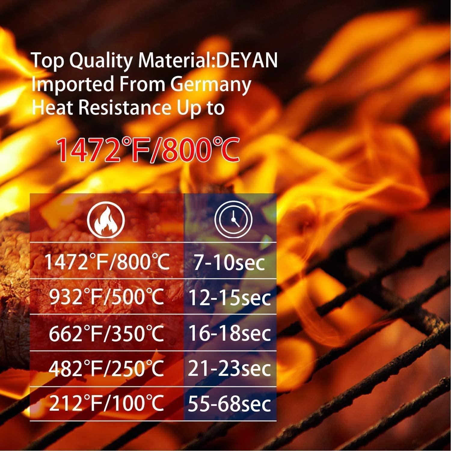 Grillhandskar värmetåliga upp till 800 °C ugnshandskar Generic