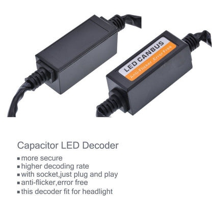 H8/H9/H11 LED Decoder Canbus Varning Headlight Canceller Generic