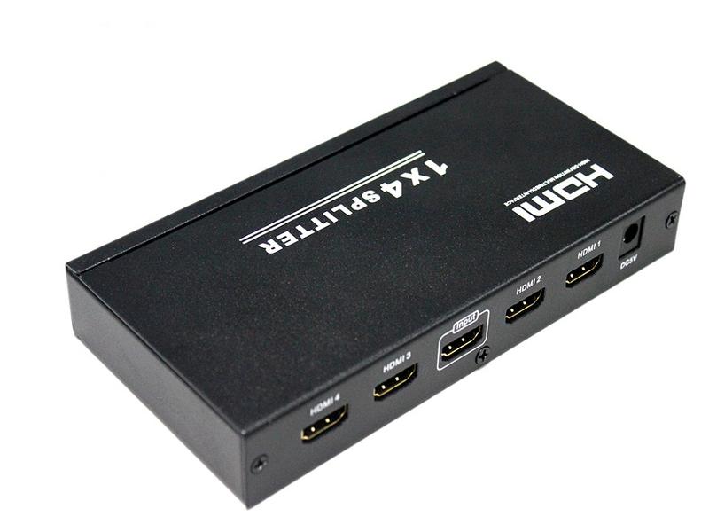 HDMI Splitter 1x4 (4 utgångar) med stöd för 3D - HDCP v1.4 Generic