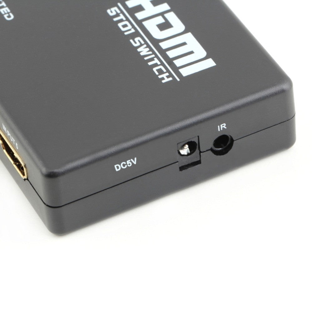 HDMI-switch med fjärrkontroll 5-vägs med IR-öga Generic