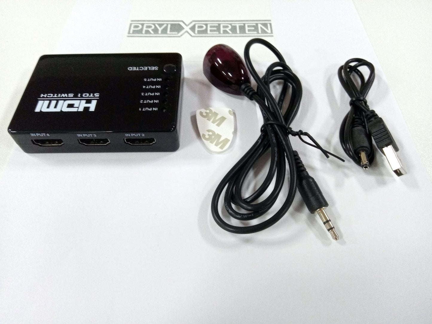 HDMI-switch med fjärrkontroll 5-vägs med IR-öga Generic