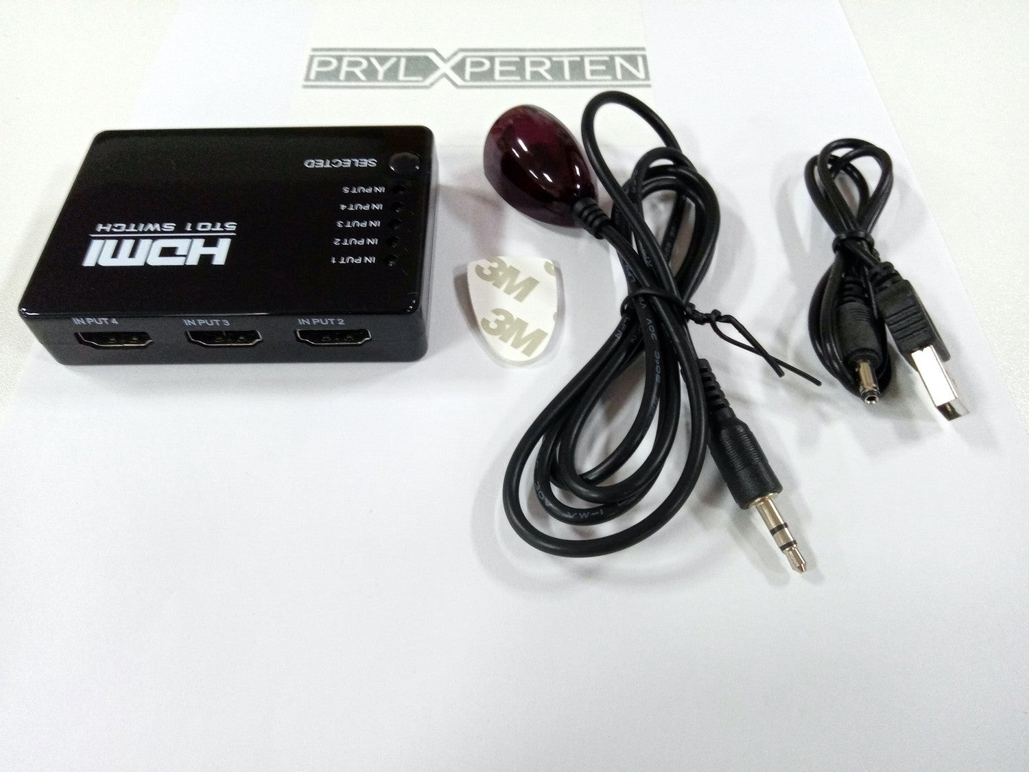 HDMI-switch med fjärrkontroll 5-vägs med IR-öga Generic