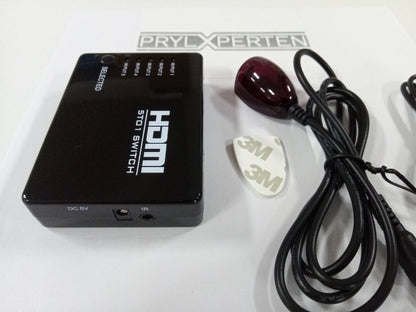 HDMI-switch med fjärrkontroll 5-vägs med IR-öga Generic