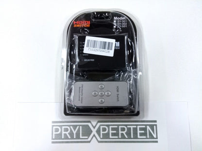 HDMI-switch med fjärrkontroll 5-vägs med IR-öga Generic