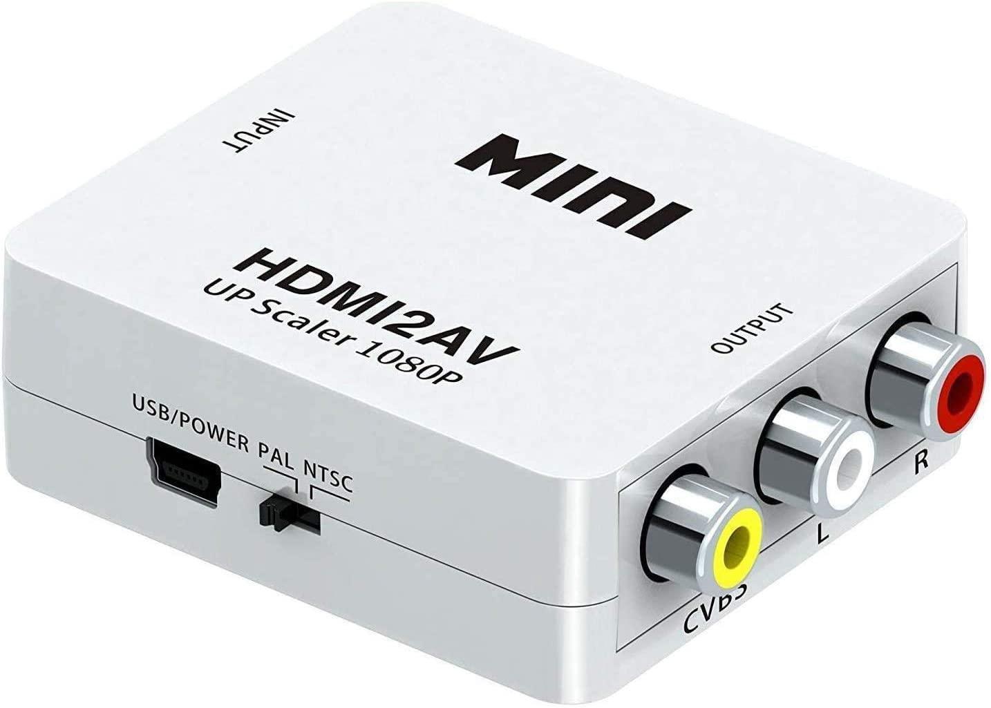 HDMI Till Composite RCA CVBS AV Converter Adapter Generic