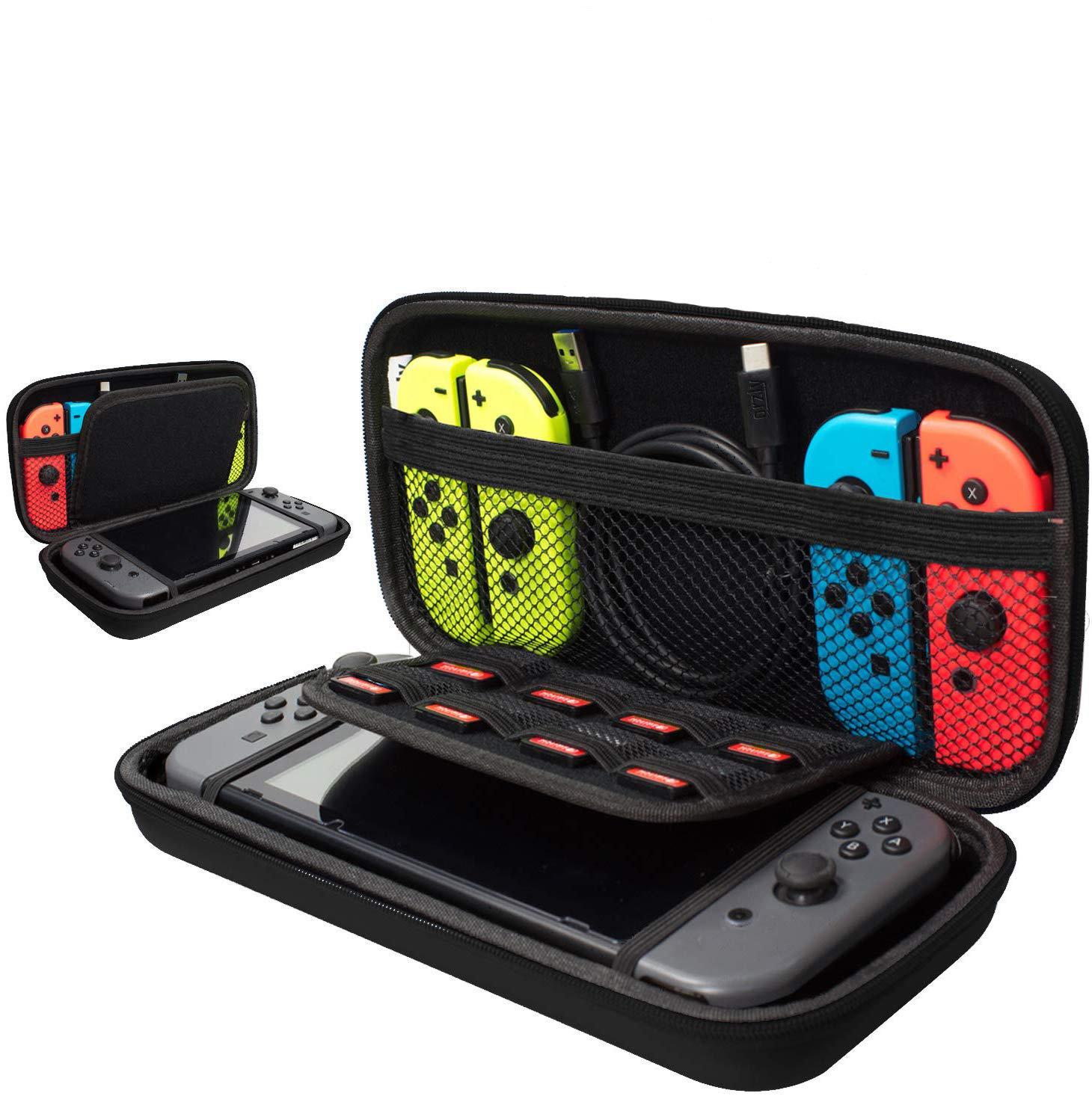 Hård Förvaringsväska, Fodral Kompatibel med Nintendo Switch, Svart Generic