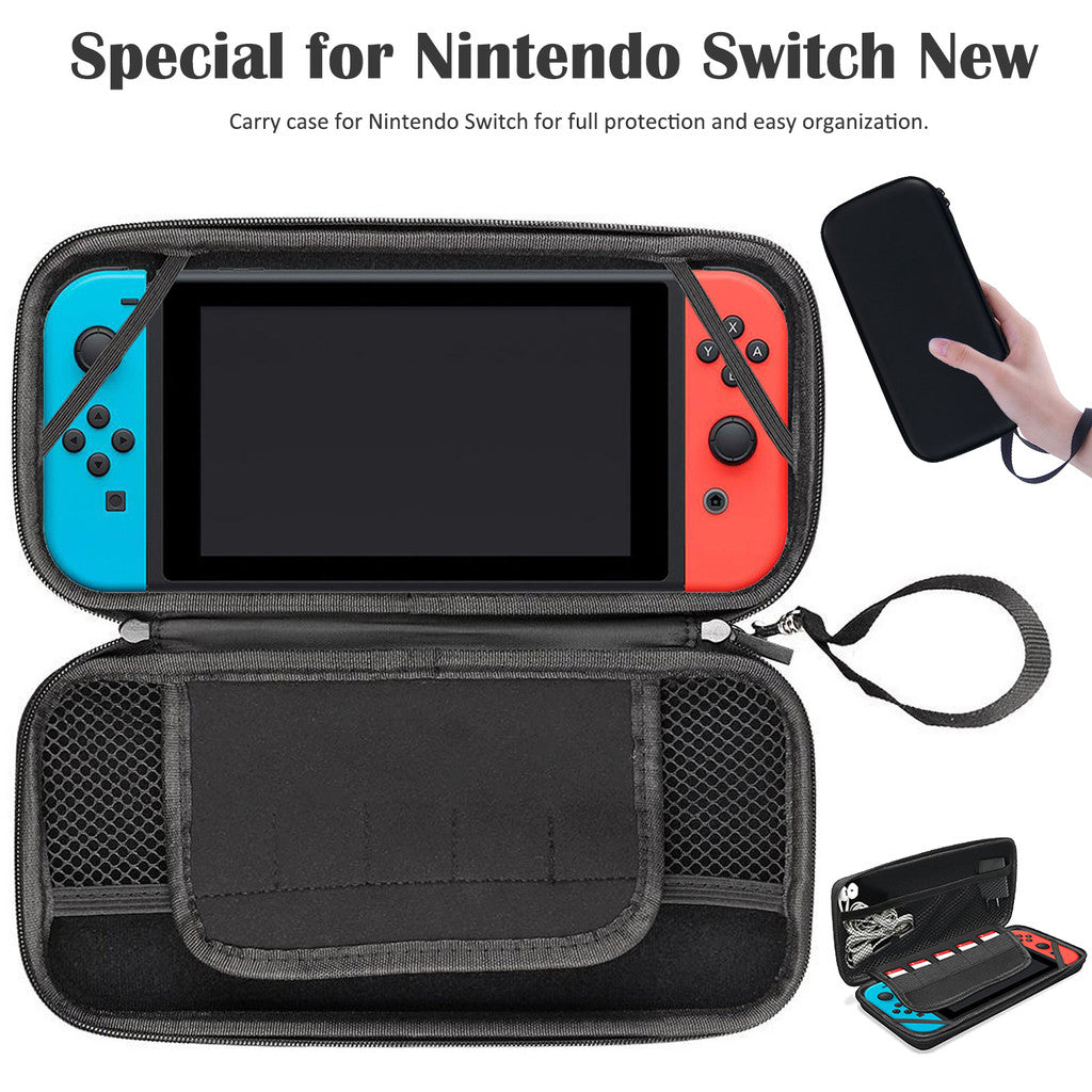 Hård Förvaringsväska, Fodral Kompatibel med Nintendo Switch, Svart Generic