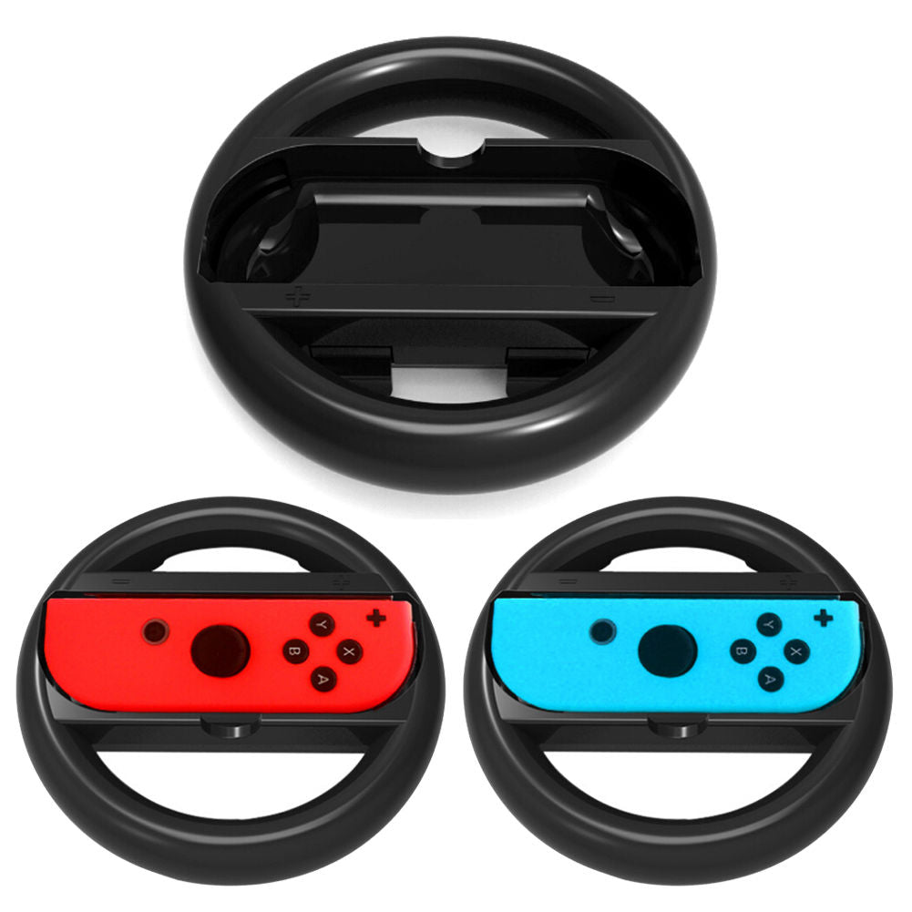 Svart Joy-Con Wheel 2st Kompatibel med Nintendo Switch Generic