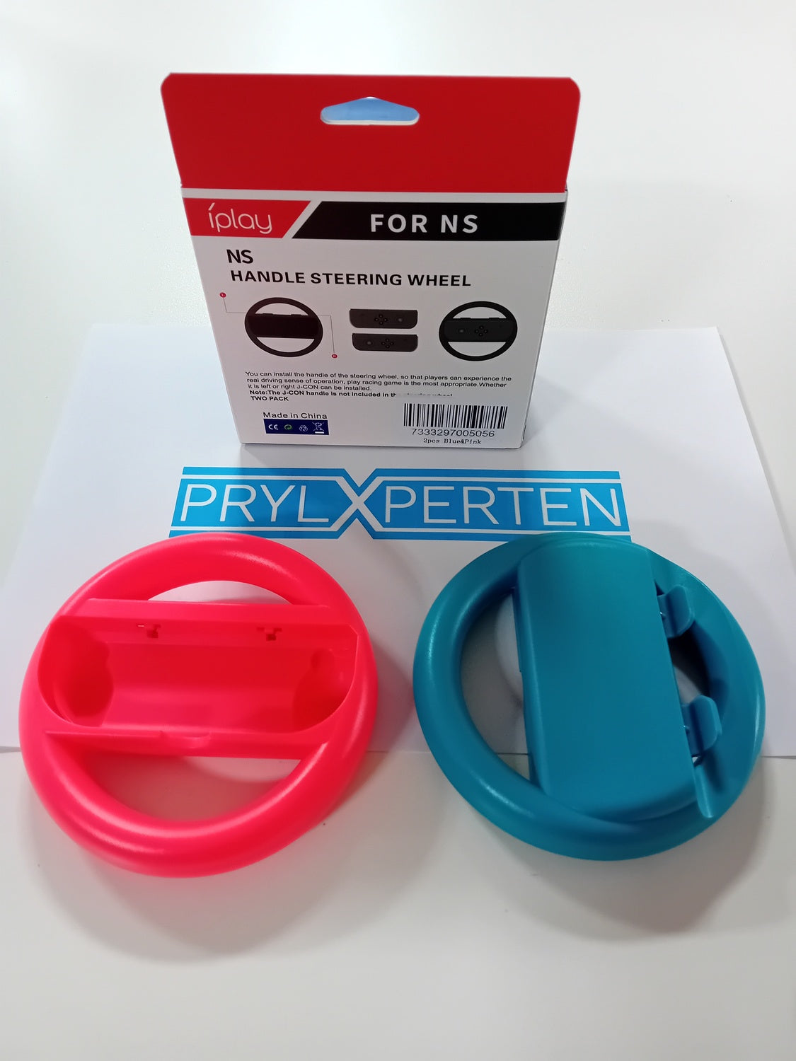 Joy-Con Wheel 2st Blå&Rosa Kompatibel med Nintendo Switch Generic
