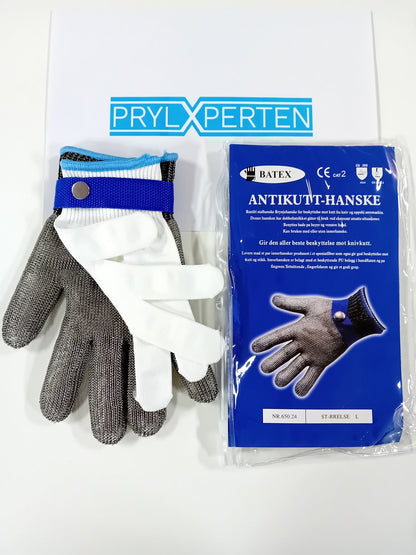 L 1X Metallhandske rostfritt stål nivå 5 Generic