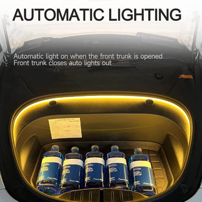 LED slinga för fram bagagelucka för Tesla 3 Y S X varmvit Generic