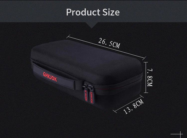 Stor Svart Hård Förvaringsväska, Fodral Kompatibel med Nintendo Switch Generic