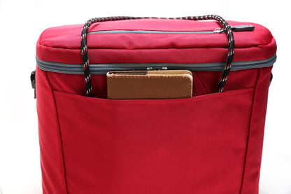Stor Praktisk Kylväska Strandväska Picknick Kylbox Khaki Generic