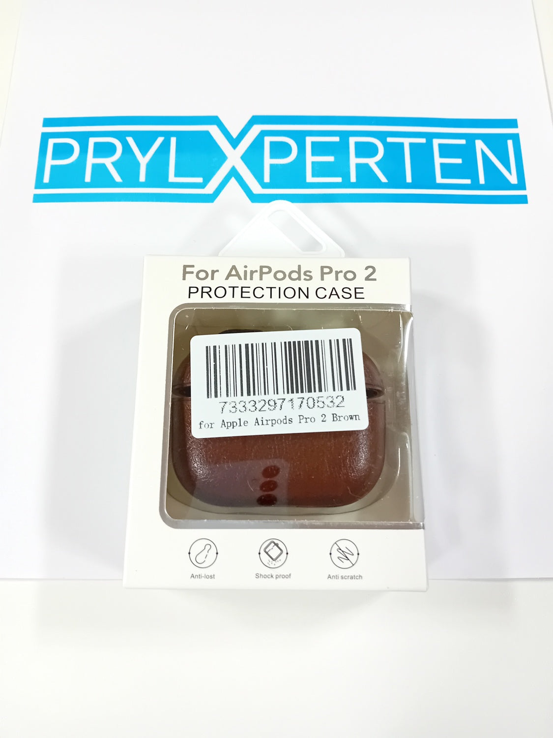 Läder Fodral för Apple Airpods Pro 2 - Mörkbrun Generic