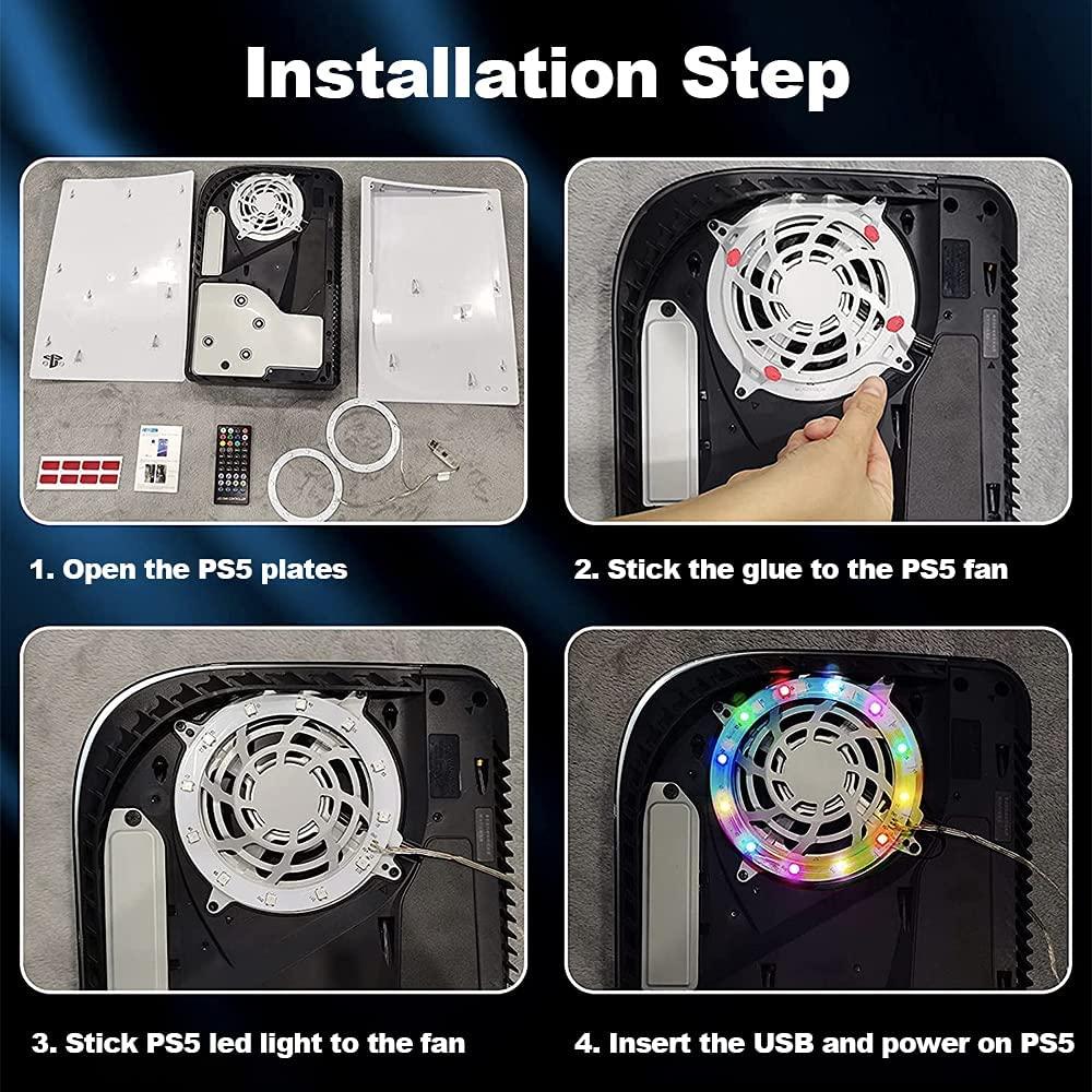 Led Ring Till Playstation 5 PS5 App styrt + Fjärrkontroll Generic