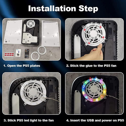 Led Ring Till Playstation 5 PS5 App styrt + Fjärrkontroll Generic