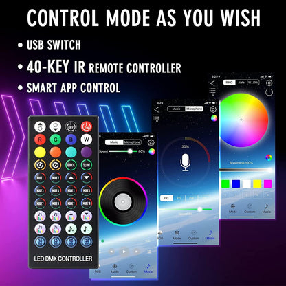 Led Ring Till Playstation 5 PS5 App styrt + Fjärrkontroll Generic