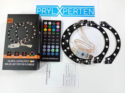 Led Ring Till Playstation 5 PS5 App styrt + Fjärrkontroll Generic