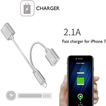Lightning Adapter Audio & laddning Adapter 2 i 1 Generic