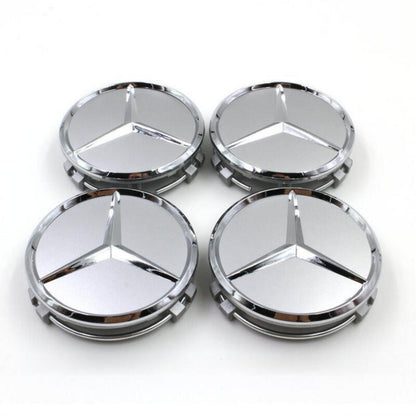 MB01 - 75MM 4-pack Centrumkåpor Mercedes Benz Generic
